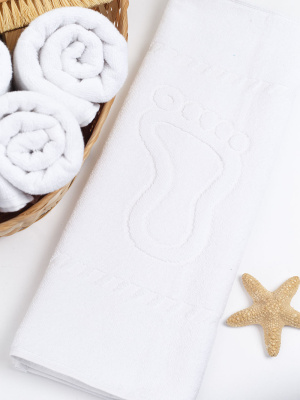 Полотенце для ног 50х70см белый BS 600гр