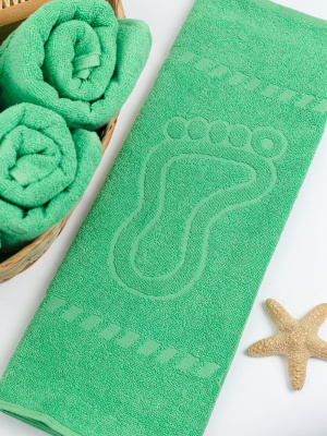 Полотенце для ног 50х70см салатовый BS450гр